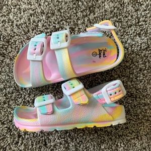 First steps lightweight 5c girls tie dye sandals